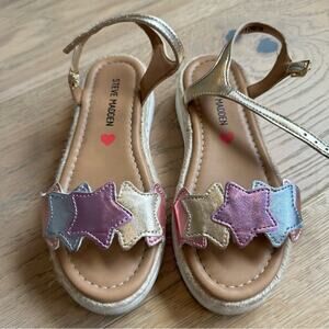 Steve Madden Kids' Star Sandals - Pink, Blue, Gold 13